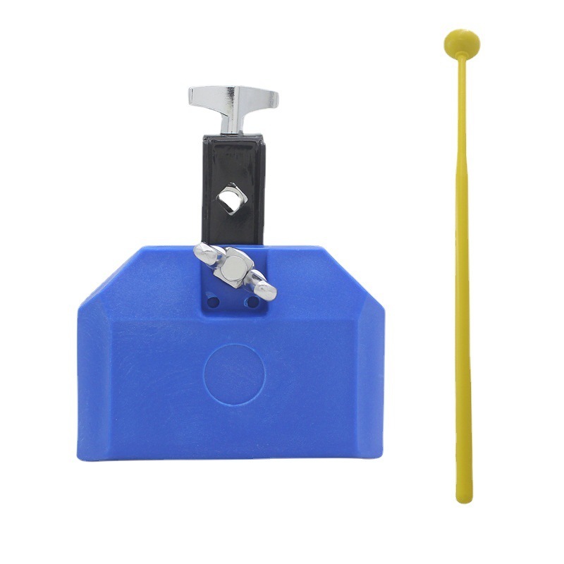 คาวเบล Cowbell 5 นิ้ว พร้อมไม้กลอง ใช้เคาะจังหวะร่วมกับกลองชุด กลองแห่ กิจกรรมสันทนาการ