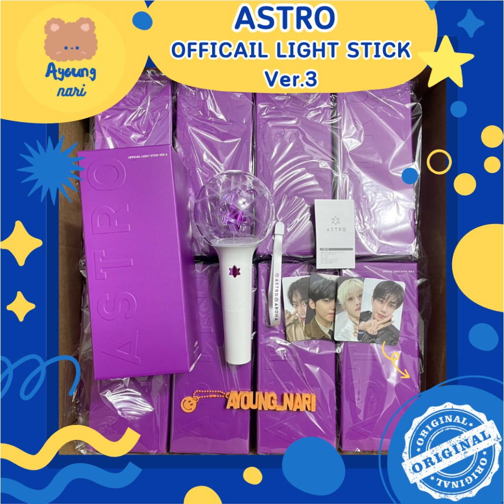 🛵 กทม. ส่งด่วน พร้อมส่ง 🔮 ASTRO OFFICIAL LIGHT STICK VER.3 แท่งไฟ โรบง
