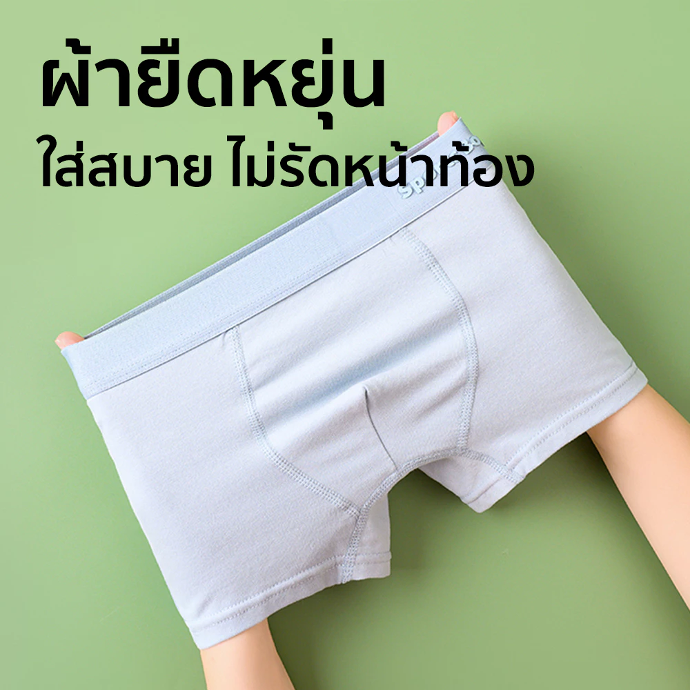 Patt mom กางเกงในเด็กชาย ผ้าฝ้ายใส่สบาย เสื้อผ้าเด็กผู้ชาย ผ้ายืดหยุ่น ระบายอากาศได้ดี (T-BZFSN) thumbnail 4