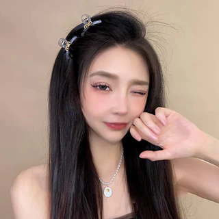 กิ๊บติดผมอะครีลิกขนาดเล็ก กิ๊บติดผมสไตล์เจ้าหญิงสุดน่ารัก เครื่องประดับศีรษะผู้หญิงระดับไฮเอนด์