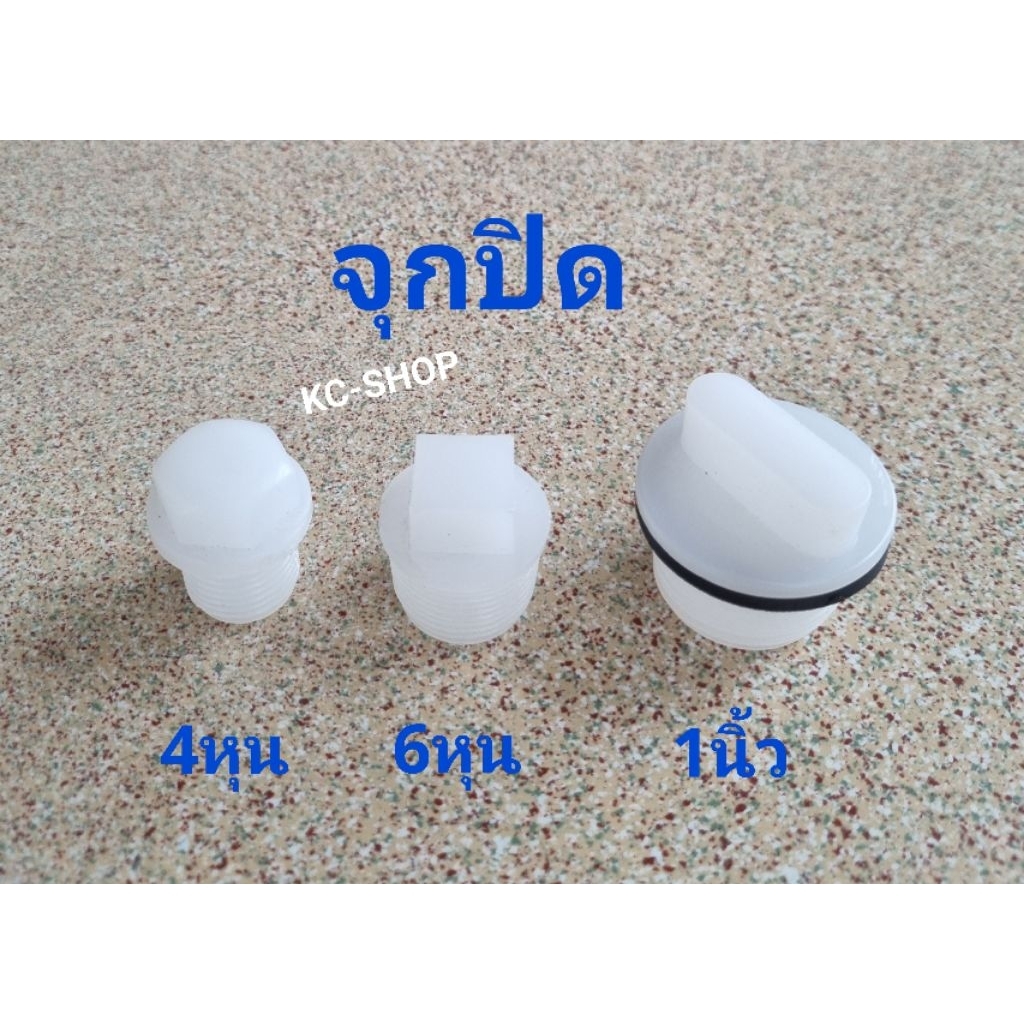 จุกถัง 4หุน 6หุน 1นิ้ว พลาสติกPE