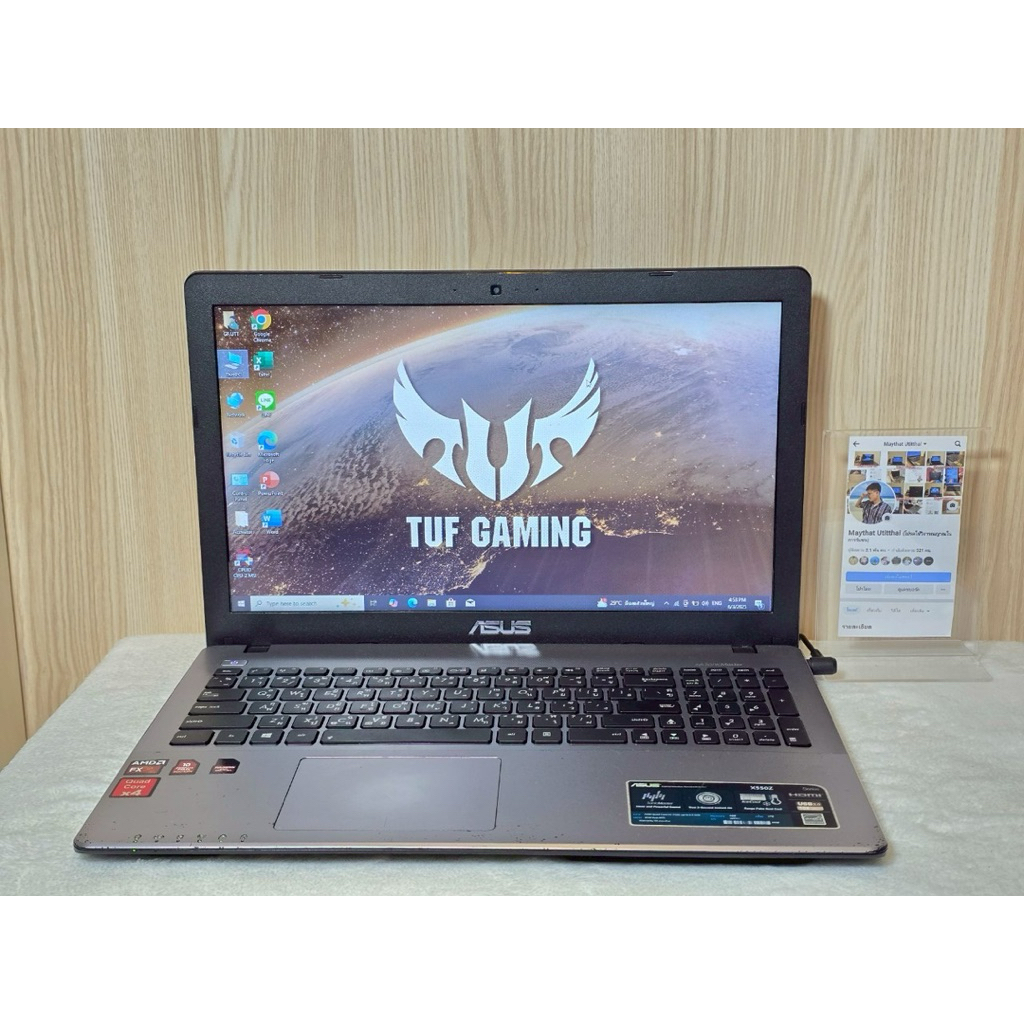 Notebook ASUS  X550Z🔥จอติดฟิลม์​กันรอยไว้🔥 💻CPU : AMD FX-7500  4c​ 4t 💻GPU​: AMD​ Redeon​ R7​ GRAPHI