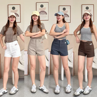 พร้อมส่ง ขาสั้นปักm2m ผ้าออดี้ ผ้าหนา นุ่ม ใส่สบาย🥇⛅️🧸