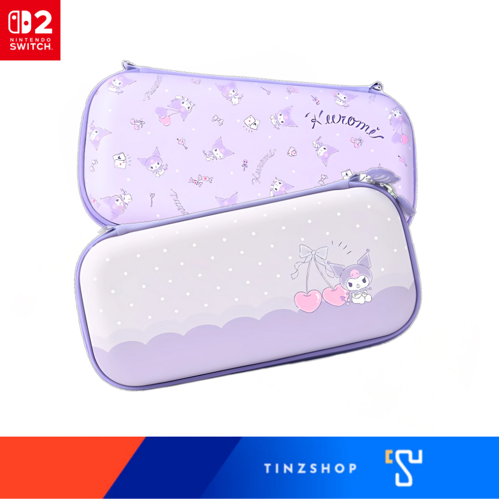 [Switch2] Tinzshop Nintendo Switch 2 GeekShare กระเป๋า Kuromi : Candy Party Theme (สีม่วง)