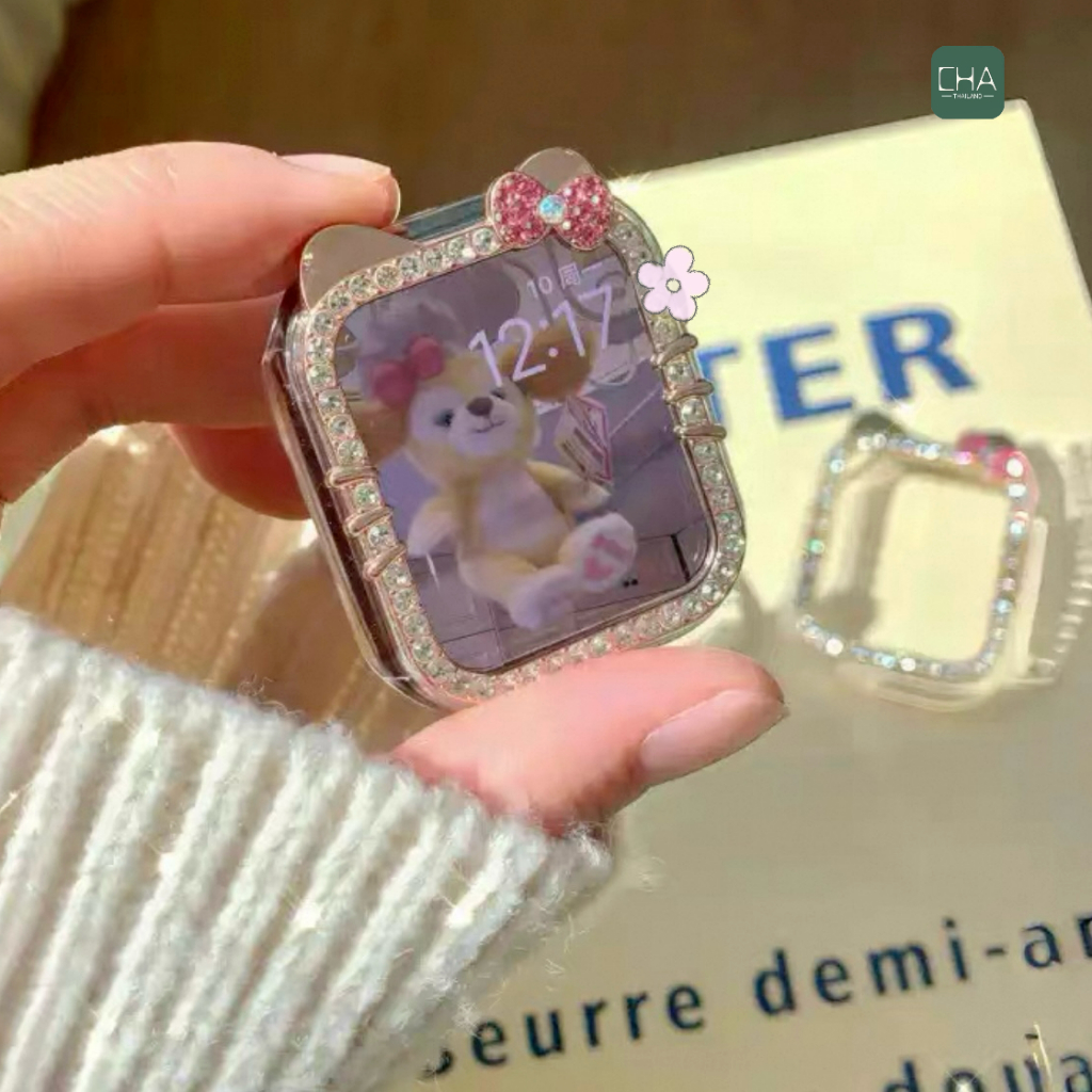 เคส watch เคสเพชรไม่มีจอ KT case สําหรับ watch11 10 9 8 Se 7 6 5 4 Se เคส ขนาด41/42/s10mm 45/46มมเคสสําหรับแอปเปิ้ลวอช