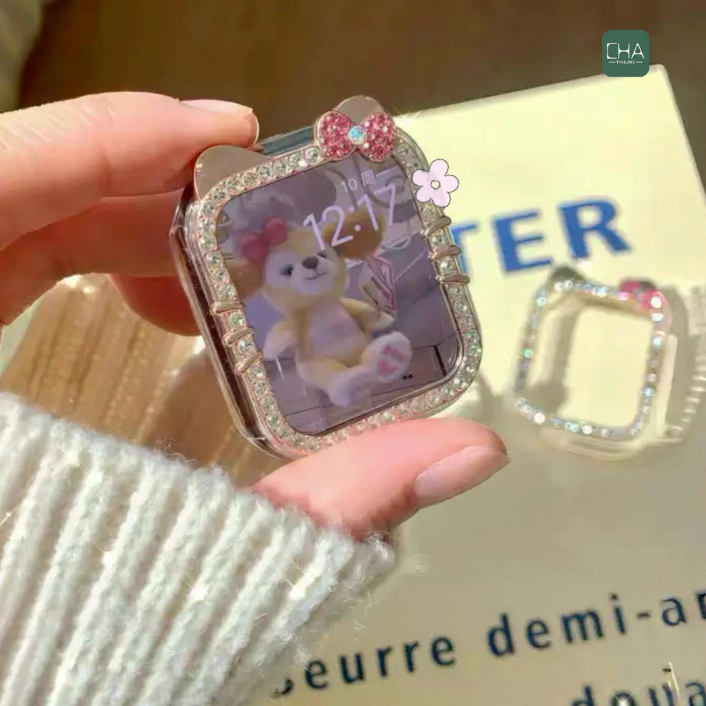 เคส watch เคสเพชรไม่มีจอ KT case สําหรับ watch11 10 9 8 Se 7 6 5 4 Se เคส ขนาด41/42/s10mm 45/46มมเคสสําหรับแอปเปิ้ลวอช