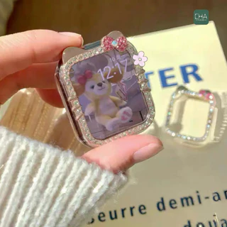เคส watch เคสเพชรไม่มีจอ KT case สําหรับ watch11 10 9 8 Se 7 6 5 4 Se เคส ขนาด41/42/s10mm 45/46มมเคสสําหรับแอปเปิ้ลวอช