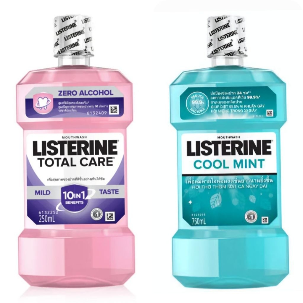 Listerine ลิสเตอรีน น้ำยาบ้วนปาก โทเทิลแคร์ 250-750มล.