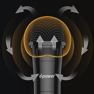 d-power ไมโครโฟนไร้สาย MV-10 / MV-20 ไมค์ลอย พร้อมตัวรับสัญญาณแบบชาร์จ ไมค์แบบใส่ถ่าน AA ประกัน 1 ปี