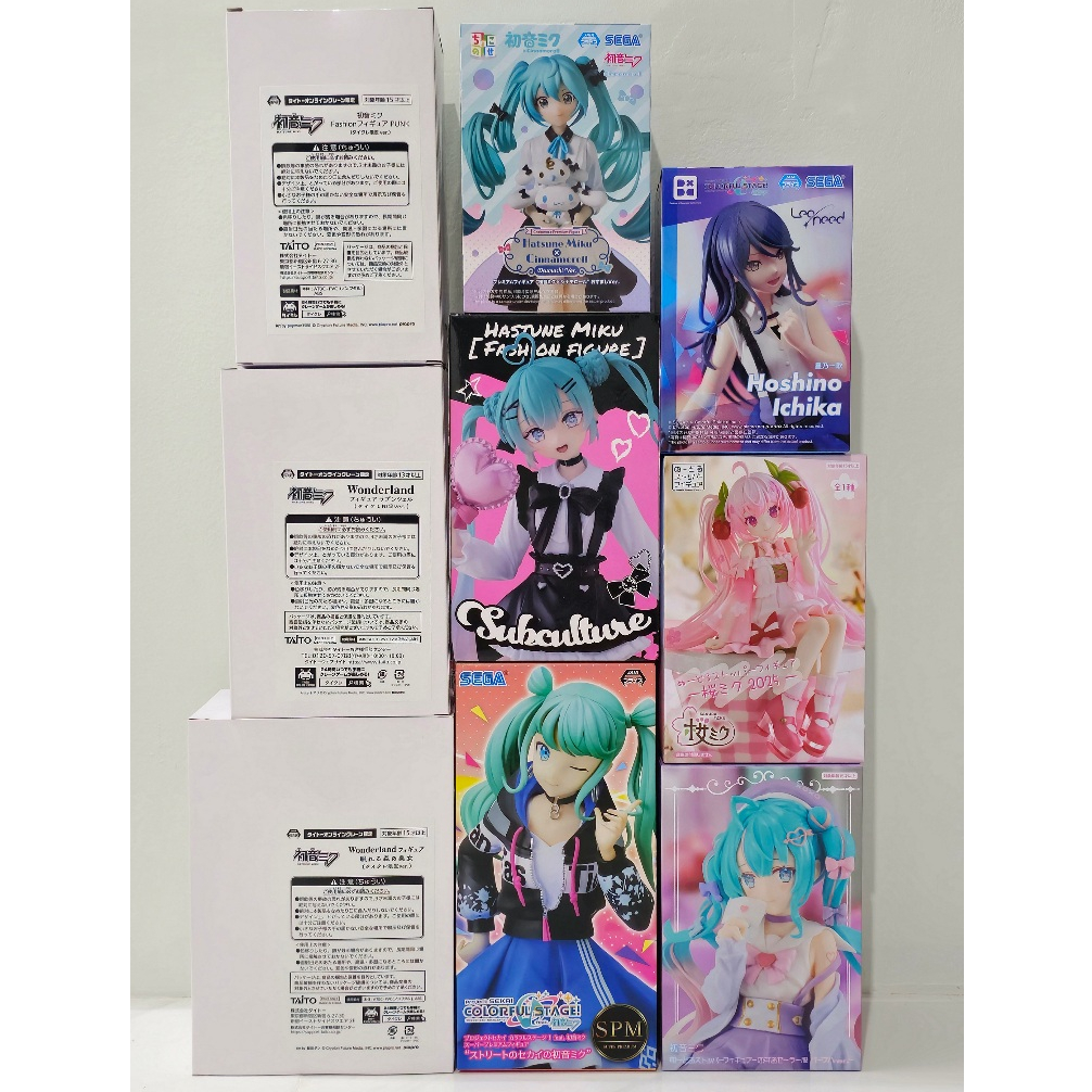 [ฟิกเกอร์แท้] Vocaloid - Hatsune Miku / Sakura Miku / Hoshino Ichika (Furyu / Taito / SEGA)