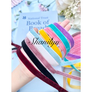 ริบบิ้นกำมะหยี่ หน้ากว้าง 1 เซน ราคาต่อหลา ตกแต่งเสื้อผ้า กร…