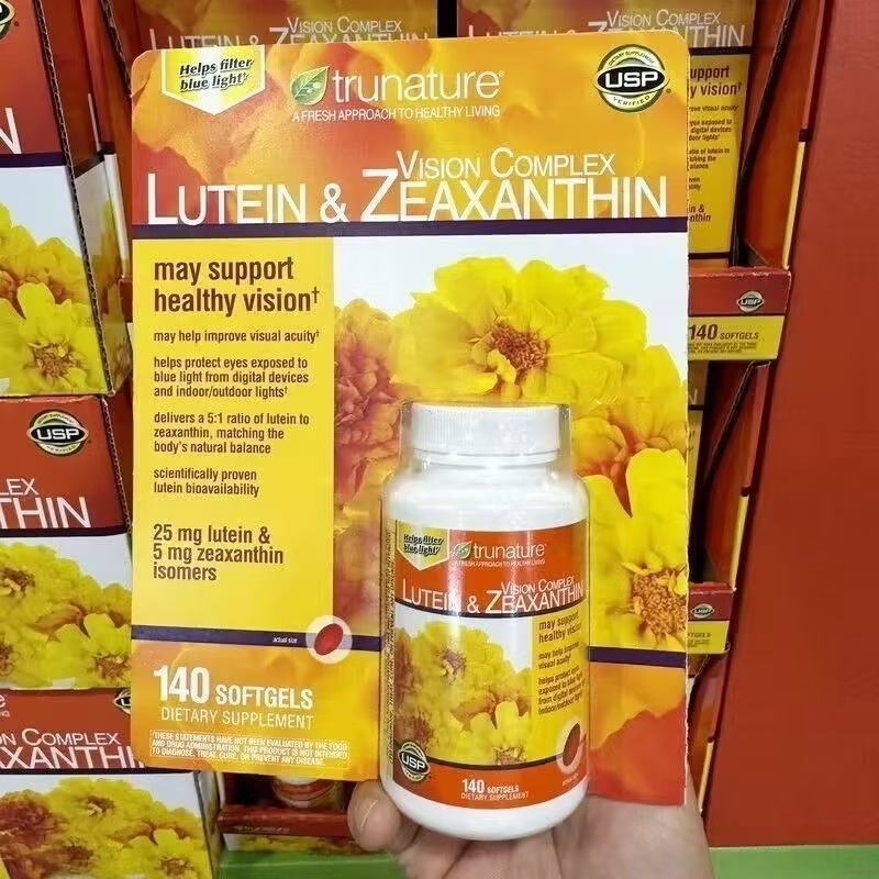 American Trunature Lutein Lutein Zeaxanthin Vision Care 140 เม็ดป้องกันการมองเห็น(EXP:12/2026)