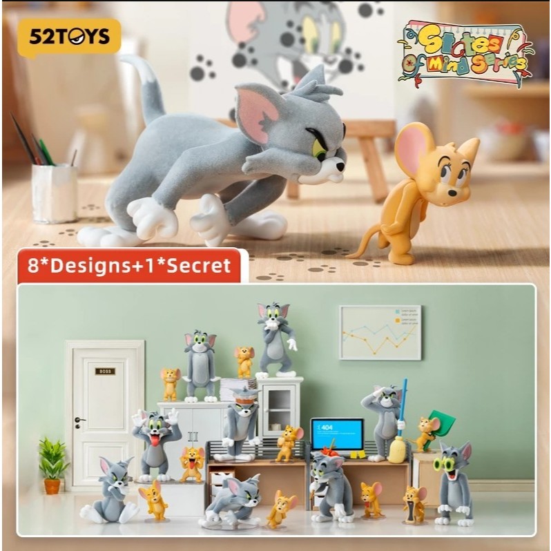 (พร้อมส่งจากไทย) 52TOYS TOM and JERRY States of Mind Series เช็คการ์ด ไม่แกะตัว พร้อมส่ง น่ารัก