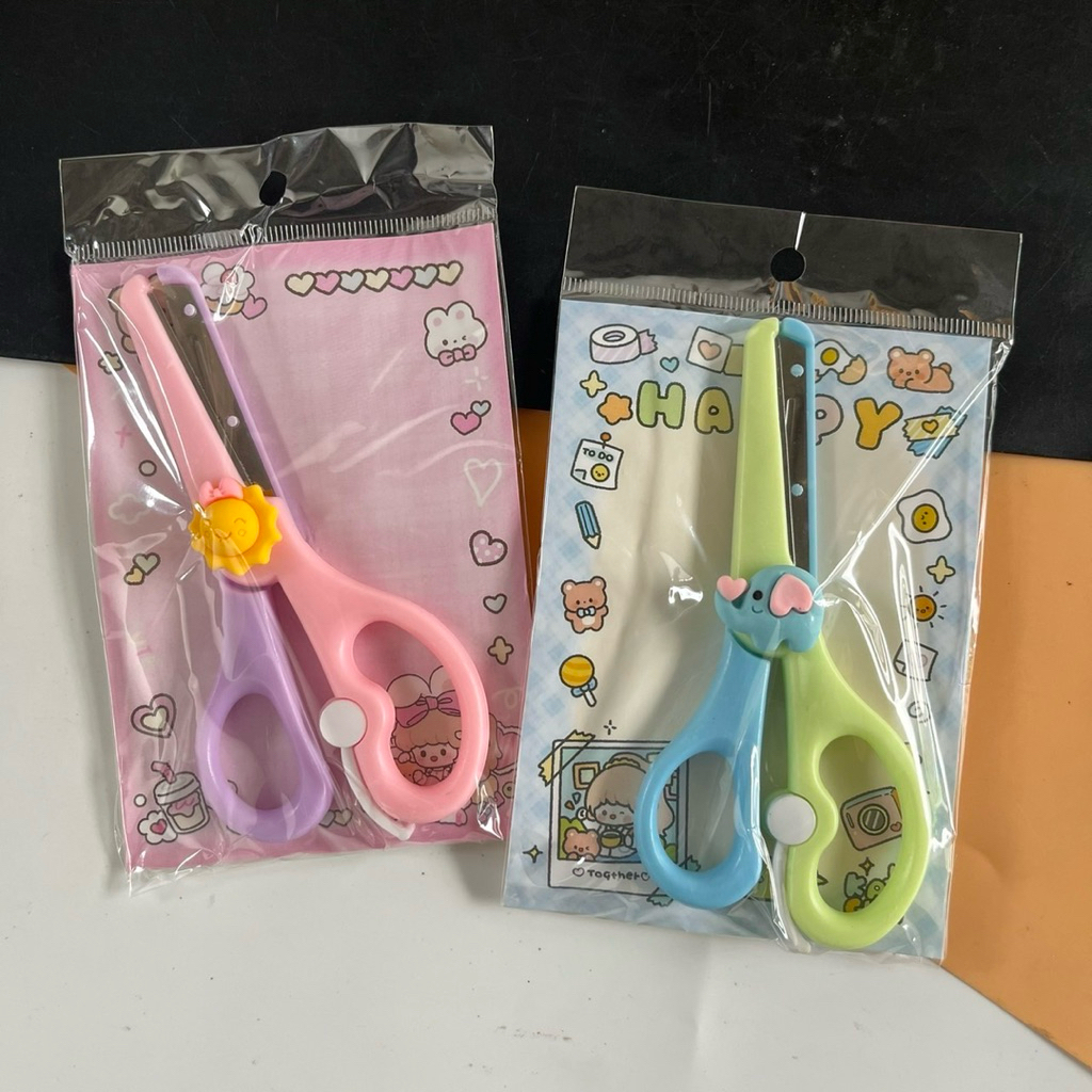 (ยกโหล 12 ชิ้น) No.782 กรรไกร กรรไกรพกพา กรรไกรเล็ก คละสี