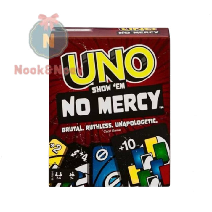 พร้อมส่ง อูโน่ no mercy การ์ดเกม กล่องกระดาษ การ์ด+4 +6 +10 แลกกับใครก็ได้ ไพ่ Uno การ์ดเกมส์