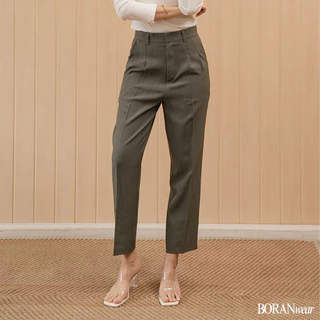 BORANwear – Mama’s Pants กางเกงแสล็คผู้หญิงทรงกระบอกเล็ก เอวสูง เนี้ยบสวยทุกมุม ใส่ทำงาน ใส่เที่ยว