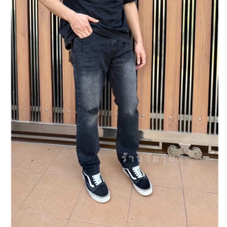 กางเกงยีนส์กระบอกเล็กผ้าฟอกนิ่ม(MicroJeans)