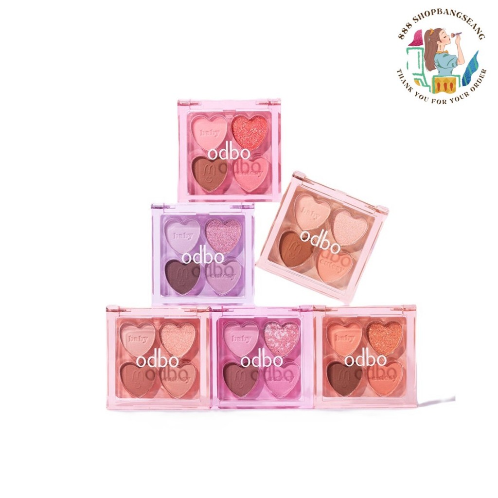 อายแชโดว์ ODBO Baby Cutesy Palette โอดีบีโอ เบบี้ คิ้วท์ซี่ พาเลท(OD2035)