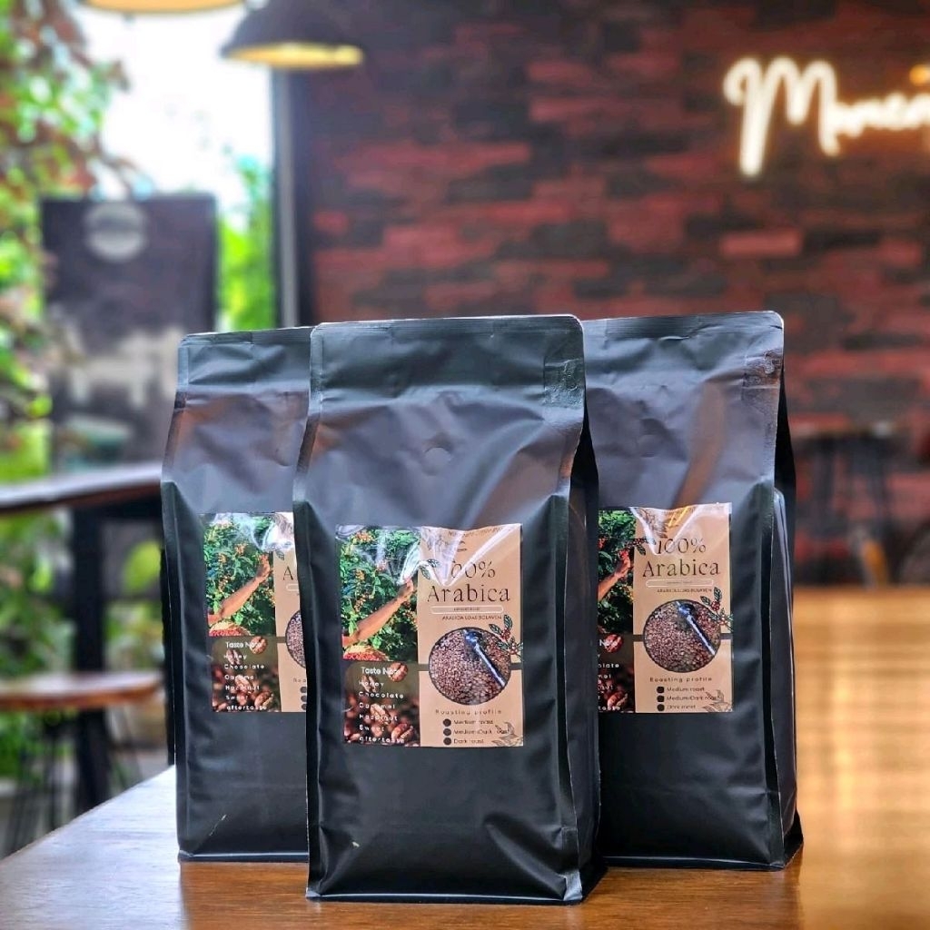 ( 3 กิโลกรัม) Arabica ล้วน loasbolaven ️️ คั่วกลาง