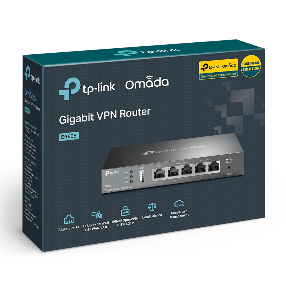 TP-LINK ER605 Omada Gigabit VPN Router (LOAD BALANCE)