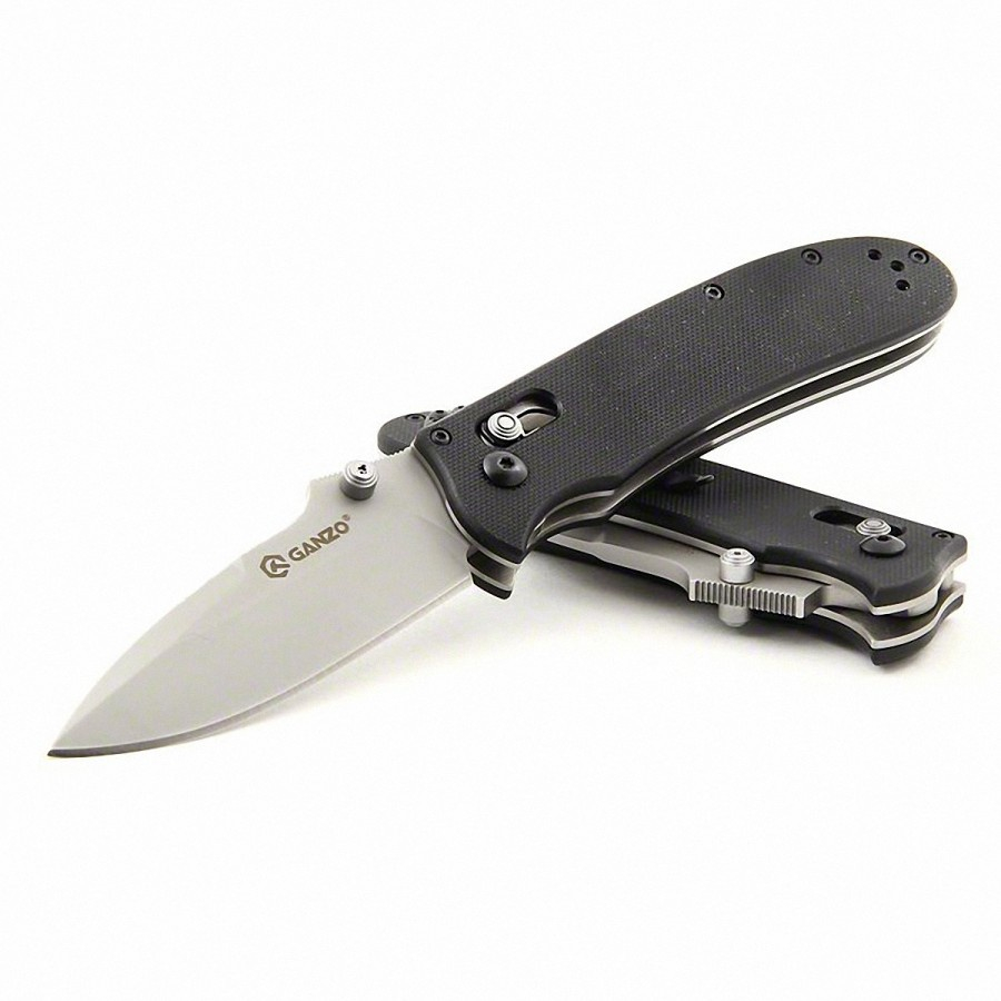 มีดแคมป์ มีดพับ (pocket knife)Ganzo G704 หรือ F704 ของแท้ ใบ 3.4" เหล็ก 440C, Axis lock ด้าม G10 มีด
