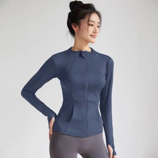 เสื้อแจ็กเก็ต ป้องกันรังสียูวี แบบเข้ารูป เหมาะกับใส่เล่นโยค…