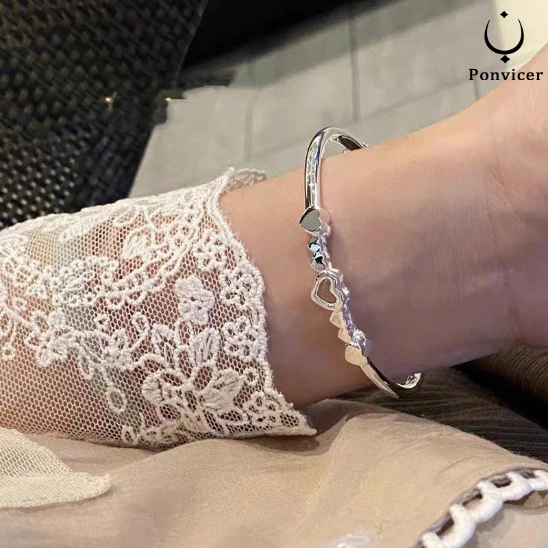 COD-สร้อยข้อมือ รูปหัวใจ ฉลุลาย ใหม่สไตล์จีน แฟชั่นสําหรับผู้หญิง ปรับขนาดได้ เครื่องประดับแฟชั่น