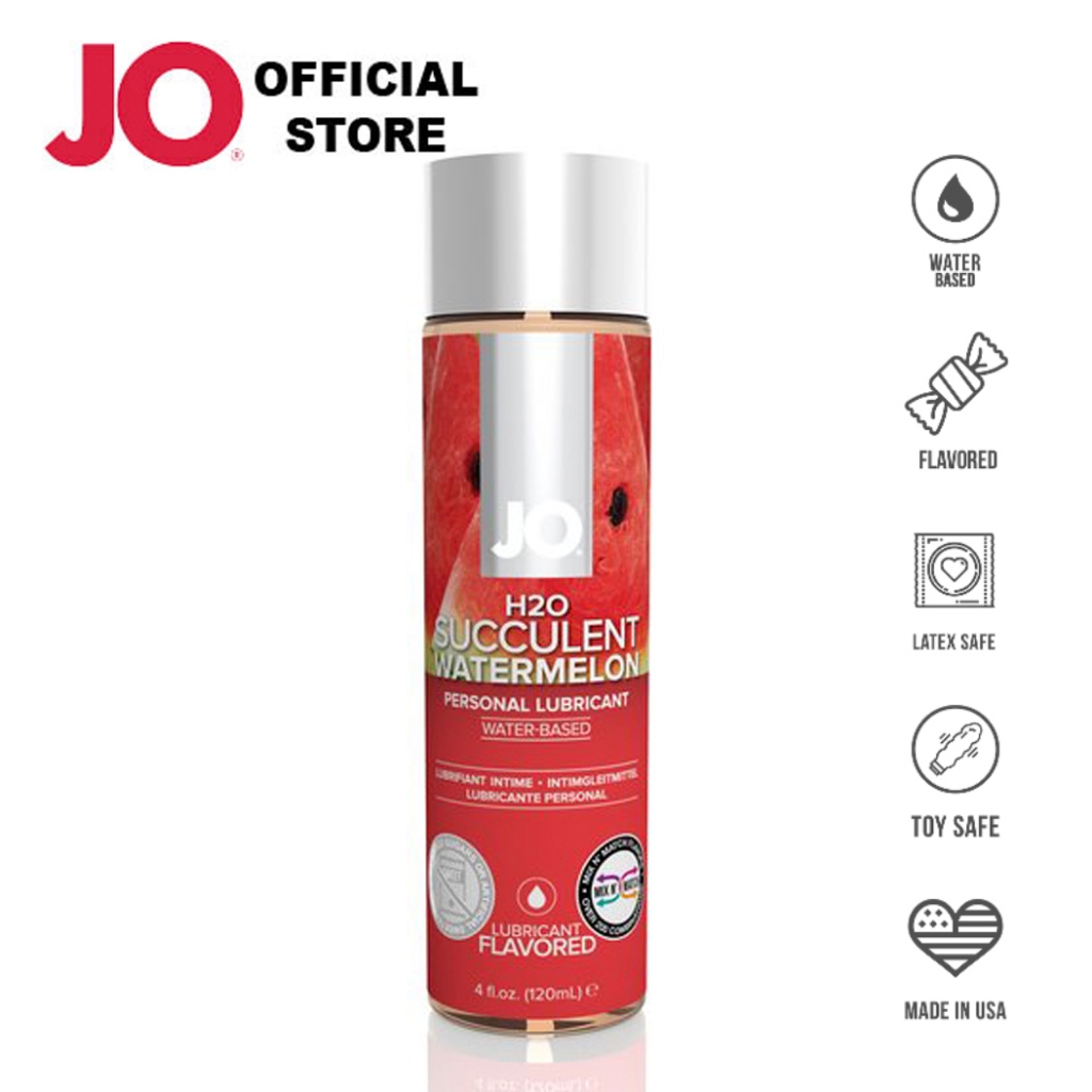 เจลหล่อลื่นสูตรน้ำ กลิ่นแตงโม JO H2O Flavor Succulent Watermelon