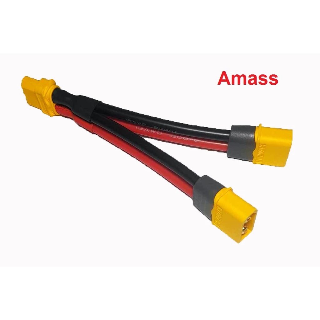 [ร้านในไทย] Parallel Connector Plugs XT60/XT90 Amass,หัวต่อสำหรับขนานแบตเตอรี่ (เพิ่มแอมป์) หรือต่อแยกอุปกรณ์ 2 ทาง