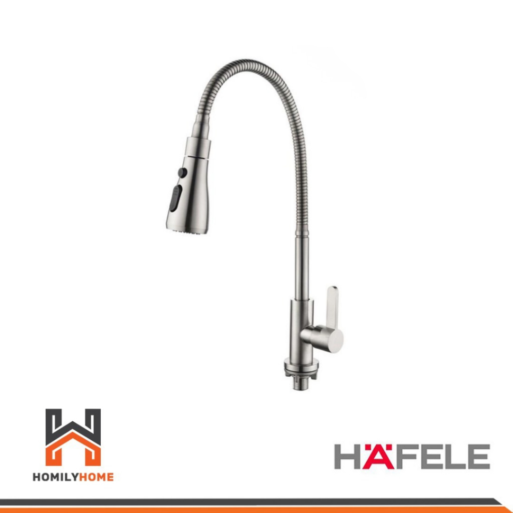 HAFELE ก๊อกซิงค์เดี่ยวเคาน์เตอร์ รุ่น 495.50.280 ปรับน้ำได้ 2 ระดับ ก๊อกอ่างล้างจาน ก๊อกซิงค์