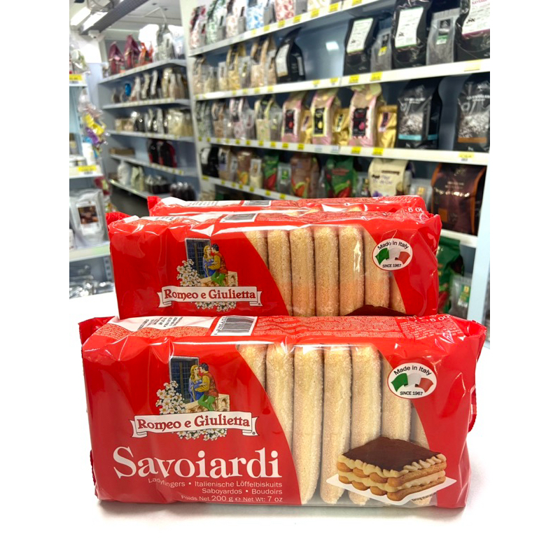 lady finger Romeo&Giulietta Savolardi200g.100% itallan eggs โรเมโอและจูเลียตต้า เลดี้ฟิงเกอร์ สูตรอิตาเลียนดั้งเดิม