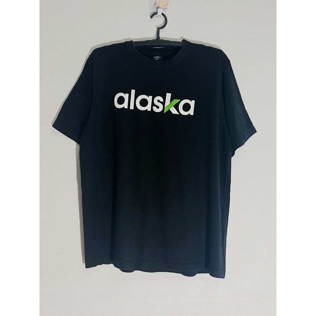 👚(G) เสื้อยืด สีดำ Alaska - King basic มือสอง ราคาถูก พร้อมส่ง