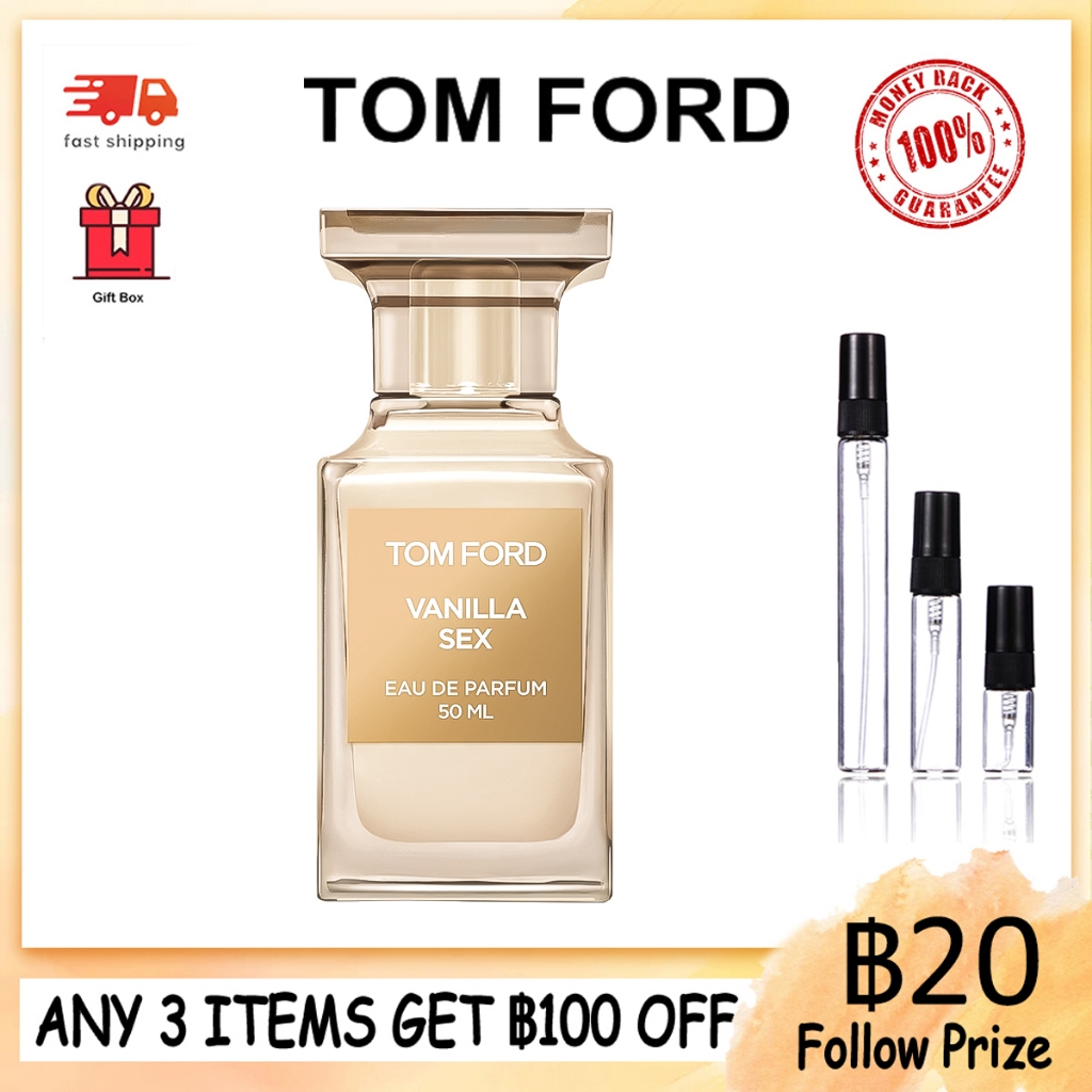 【สินค้าพร้อมส่ง】ของแท้ Tom Ford Vanilla Sex & Neroli Portofino & Noir de Noir EDP 2ml/5ml/10ml น้ําหอมพกพา