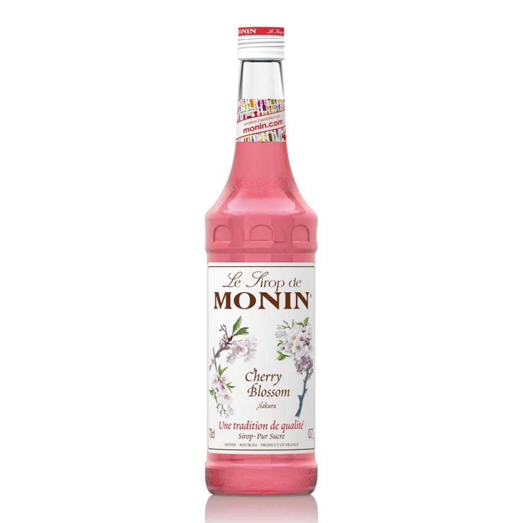 (ขวดเปล่า) โมนิน ไซรัป Cherry Blossom ((Empty Bottle) Monin Syrup Cherry Blossom) 700 ml.