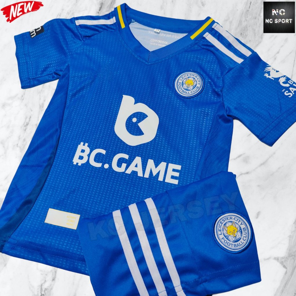 ชุดกีฬาเด็ก เลสเตอร์ ซิตี้ Leiceste ครบชุดเสื้อ+กางเกง รุ่นใหม่ล่าสุด ปี 2025 มีไซส์ 14-30