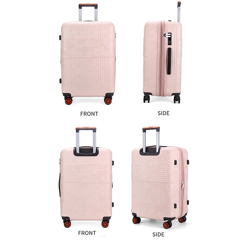 (ซิปคู่ สามารถขยายได้)กระเป๋าเดินทางล้อลาก ทนทาน วัสดุ ABS+PC แข็งแรง luggage 20/24/28 นิ้ว กระเป๋าเดินทาง