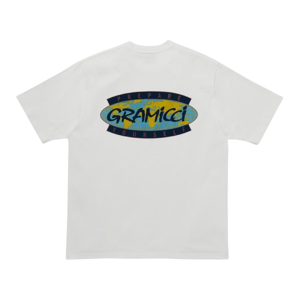 Gramicci เสื้อยืด รุ่น UNISEX PREPARE YOURSELF TEE WHITE
