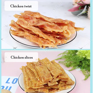 【CAT&DOG】ขนมสุนัข ขนมหมา ขนมสุนัข โปรตีนสูง ไขมันต่ำ ผลิตจากธรรมชาติ เนื้อเส้น/เนื้อหั่นเต๋า การฝึกอบรมรางวัลอาหาร