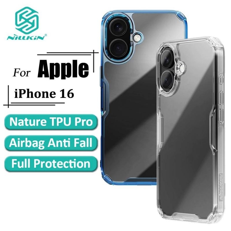 พร้อมส่งในไทย NILLKIN แท้ % เคสกันกระแทก รุ่น Nature TPU PRO Case For ไอโฟน 16/16 Plus/i16