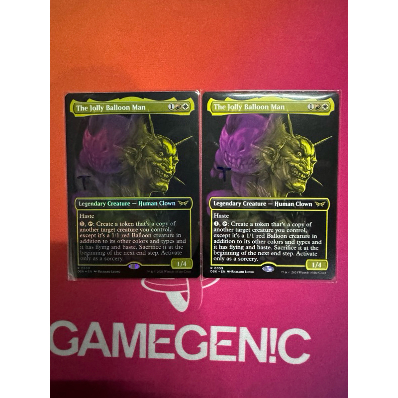 MTG Duskmourn: House of Horror Variants: The Jolly Balloon Man (0359 - Borderless Double Exposure)