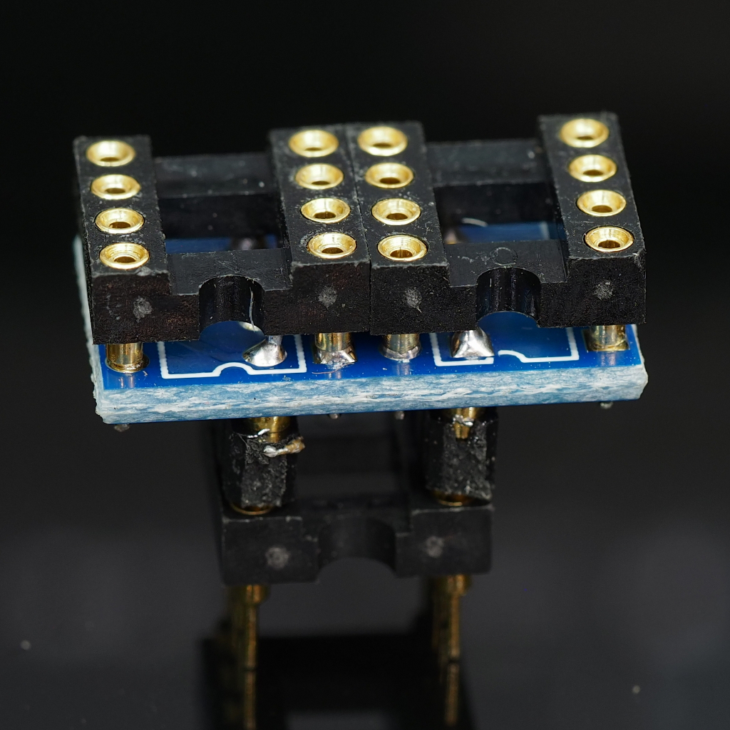 ตัวแปลง 2 Single OP-AMP เป็น 1 Dual OP-AMP (ใช้สำหรับแปลง single op-amp 2ตัวให้กลายเป็น daul op-amp 