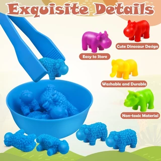เกมส์แยกสี Rainbow Sorting Bear ของเล่นเด็ก นับของเล่น เกมสมอง ฝึกสมอง คีบ แยกสีของเล่นพัฒนาการ