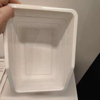 IKEA​ แท้ค่ะ SOCKERBIT ซอคเกร์บิต กล่องใส่ของ, ขาว, 19x26x15…