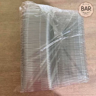 กล่องใส M064(เทียบเท่า E-20)/M065 บรรจุ 50ใบ/แพ็ค ฝาเรียบล็อคในตัวได้ เหมาะสำหนับใส่เอแคลร์ ขนมเค้ก หรือ ขนมอื่นๆได้