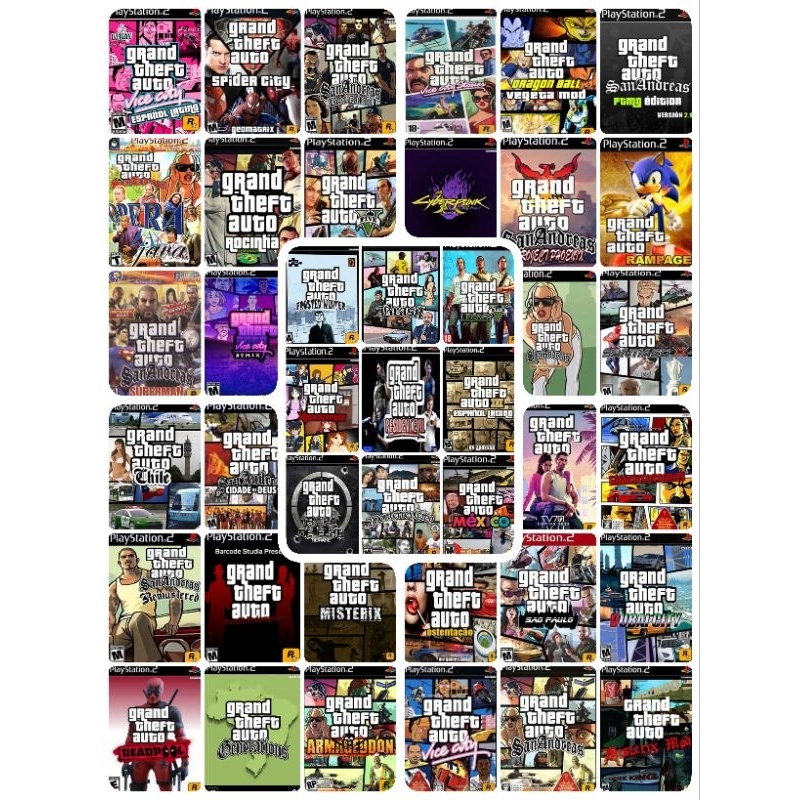 รวมเกมส์ GTA ทั้งหมด แผ่นเกมส์ ps2