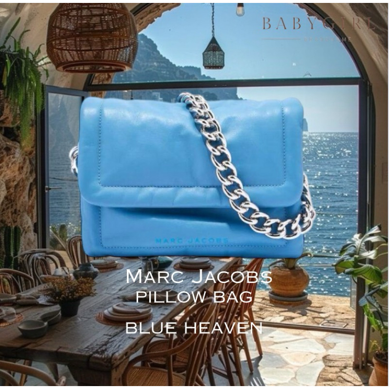 พร้อมส่ง🔥 Marc Jacobs THE PILLOW BAG  สี Blue Heaven🦋❄️💎