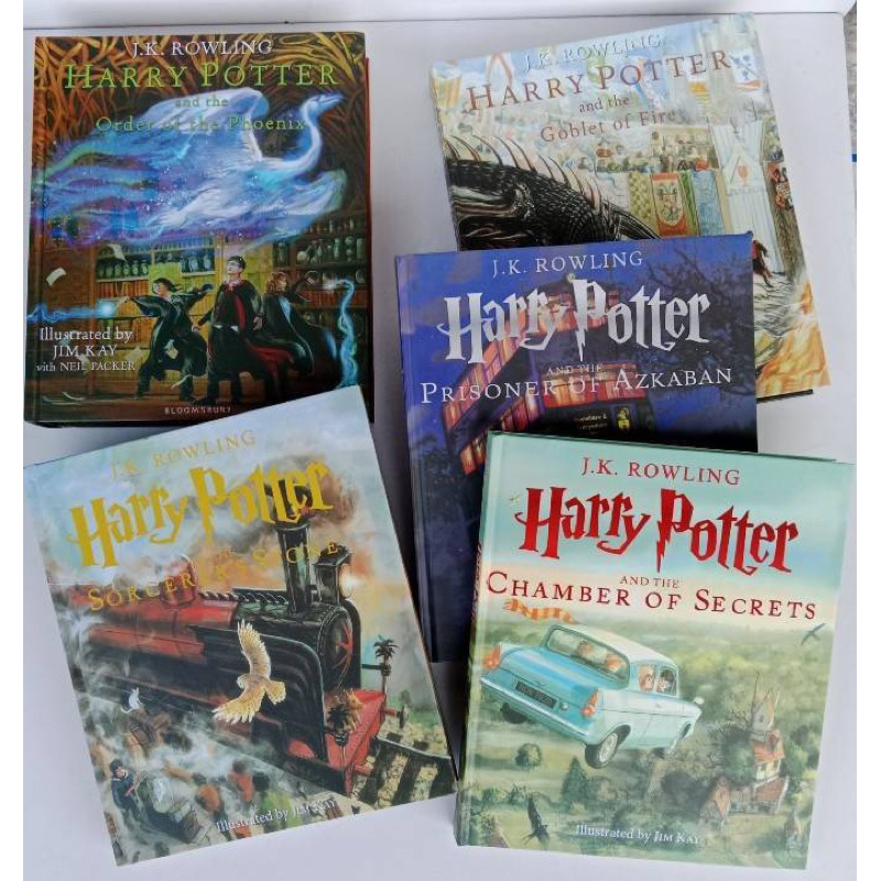 ใหม่!! หนังสือ Harry potter ชุดภาพประกอบ 4 สี ภาพสีสวยงามทั้งเล่ม แฮรี่พอตเตอร์ แถมฟรี ที่คั่นหนังสือตั๋ว Hogwards