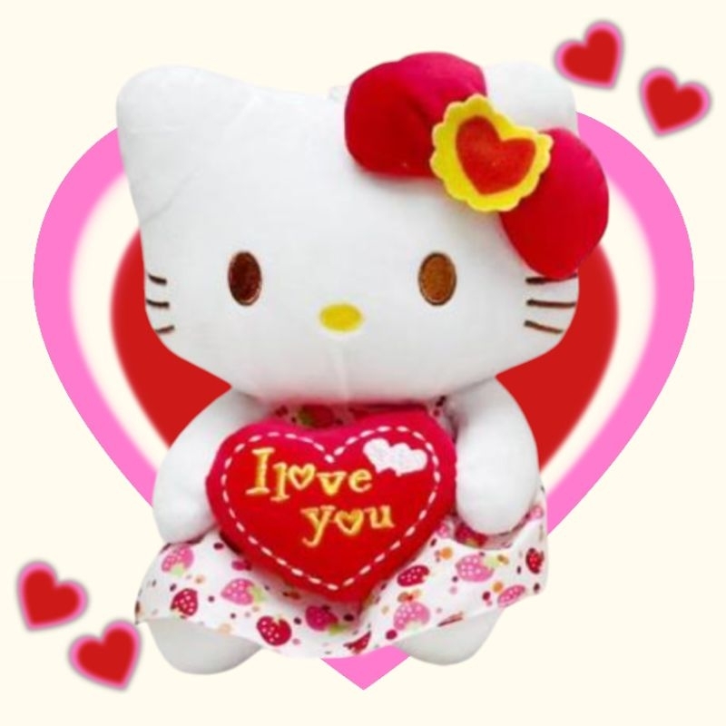 ตุ๊กตาคิตตี้ถือหัวใจ I Love you