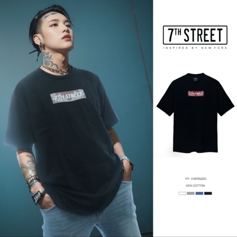 7th Street ( เซเว่นสตรีท ) เสื้อยืดแบบโอเวอไซส์ (Oversize) รุ่น OC-PLS002 เสื้อยอดนิยม