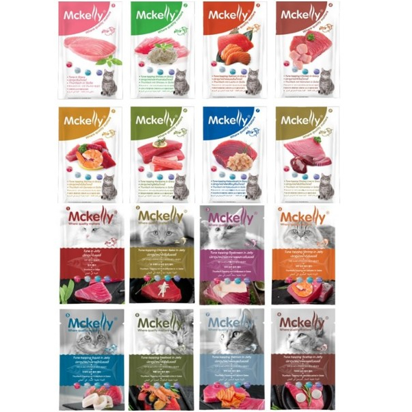 Mckelly อาหารแมว ชนิดเปียก 70กรัม 12ซอง*โปรดอ่านรายละเอียดก่อนสั่งซื้อ